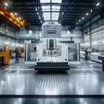 A wide-angle view of a high-precision CNC machine tool