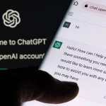 ChatGPT chat bot screen