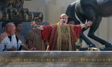 Matt Lucas plays Master of Ceremonies in Gladiator II from Paramount Pictures.