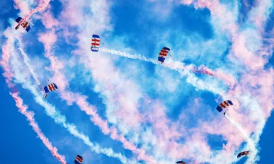 RAF Falcons parachute display team 2023 season launch